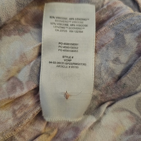 Wilfred Aritzia Women's Multicolor Floral Print Long Sleeve Blouse Top Sz Small - Picture 4 of 5